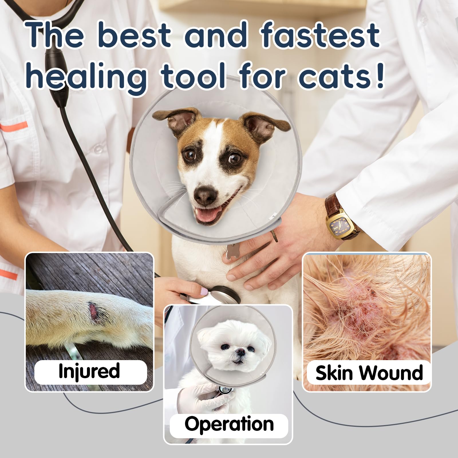 TZBEINN soft dog cone care after use is easy to clean and maintain.