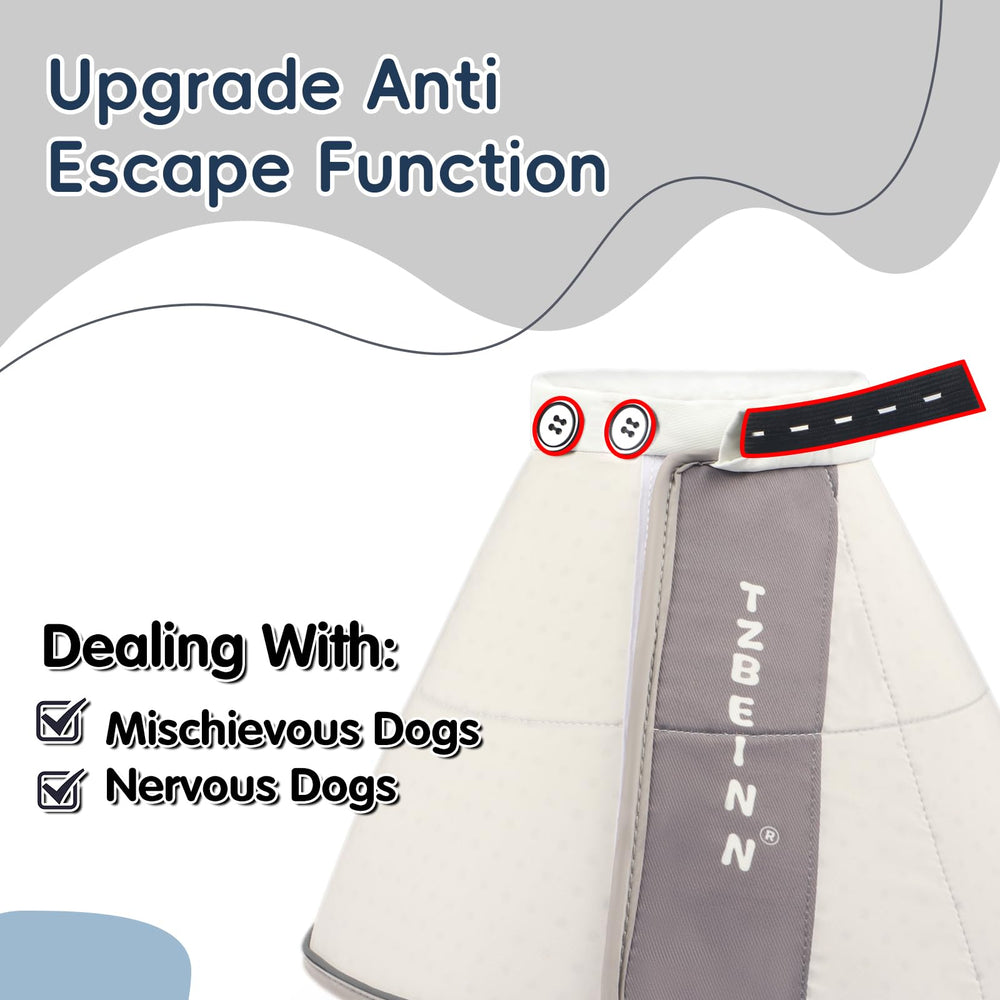TZBEINN soft dog cone rest comfort enables calmer rest during recovery.