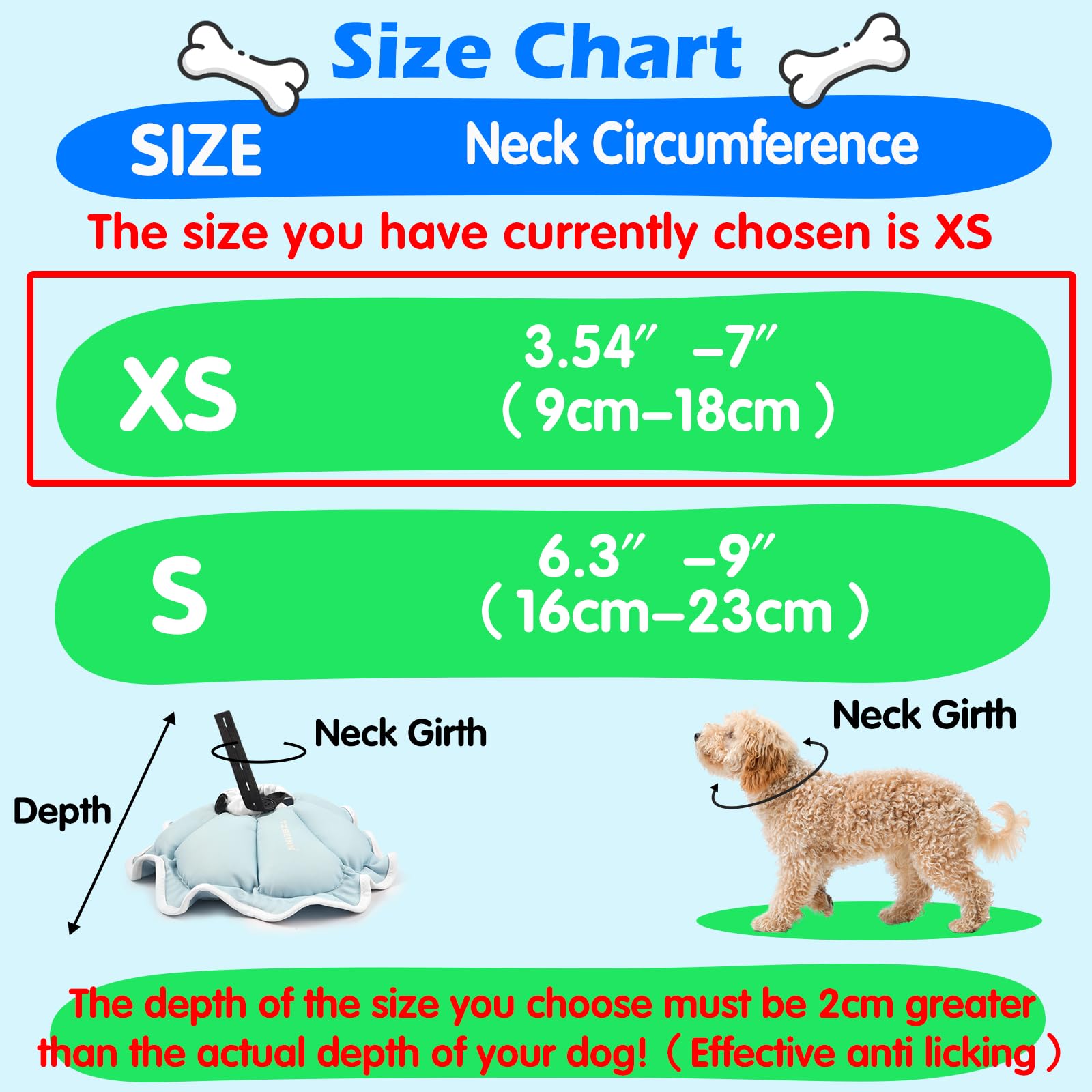 TZBEINN adjustable depth white drawstring cone enables customizable protection of wounds