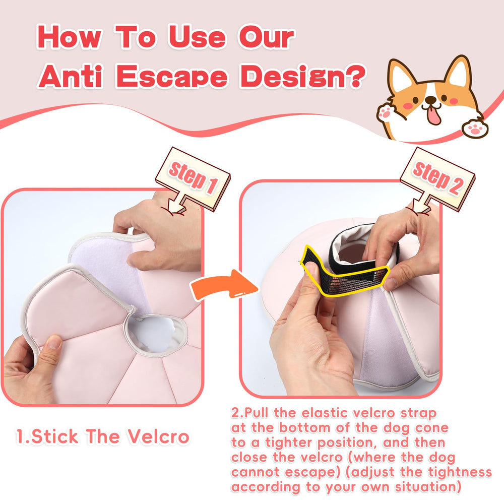 TZBEINN soft dog cone comfy sponges enhance comfort during recovery.