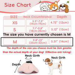 TZBEINN soft dog cone two-way wear supports eating and drinking while limiting licking.