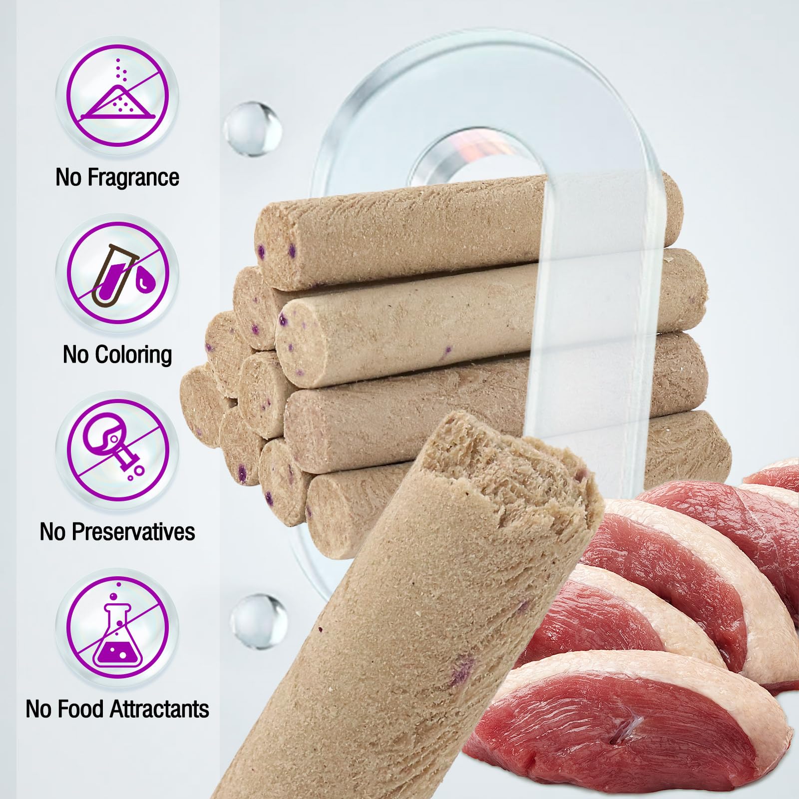 TZL pato liofilizado: ingredientes naturales y alto contenido proteico.