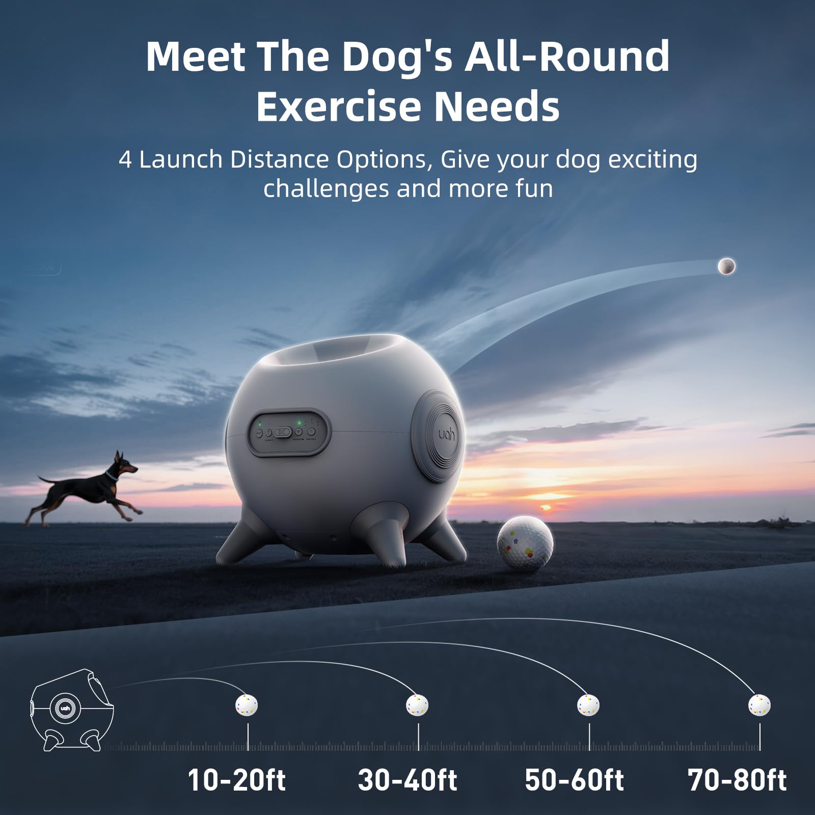 uahpet iRetriever battery compartment showing easy recharging for long sessions.