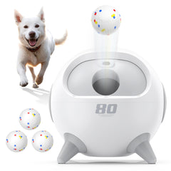 uahpet automatic ball launcher with obstacle detection for safer dog play