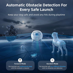 uahpet automatic ball launcher side view highlighting portable design.