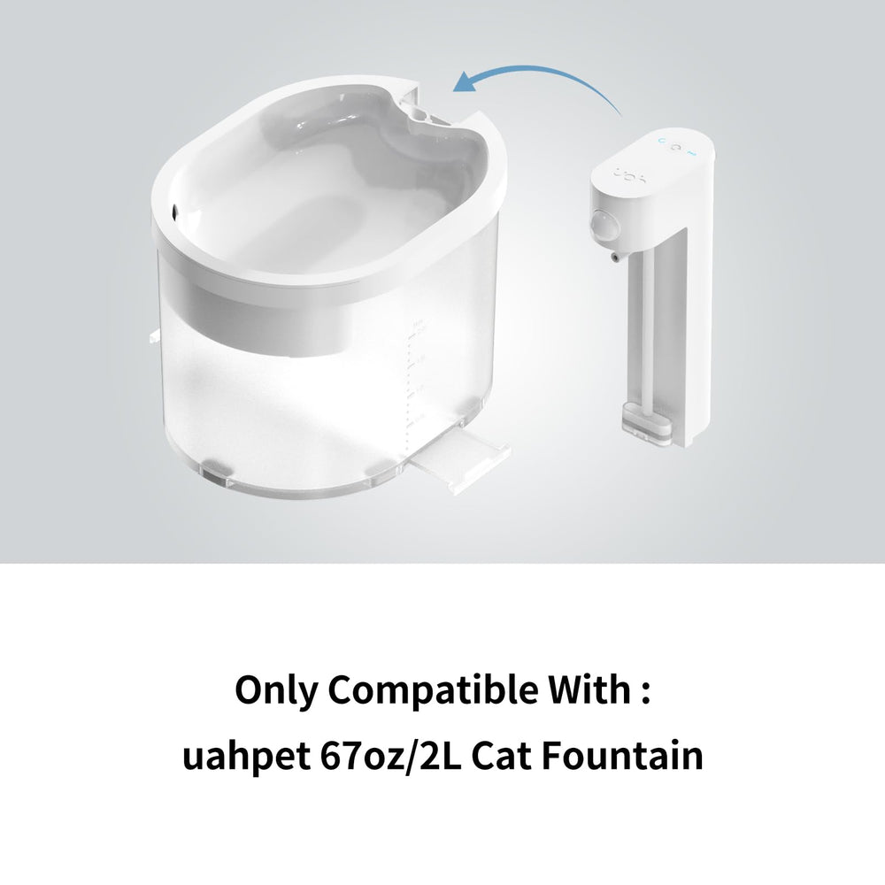 uahpet replacement pump enclosed-host detail conveys safety and reduced splash risks.