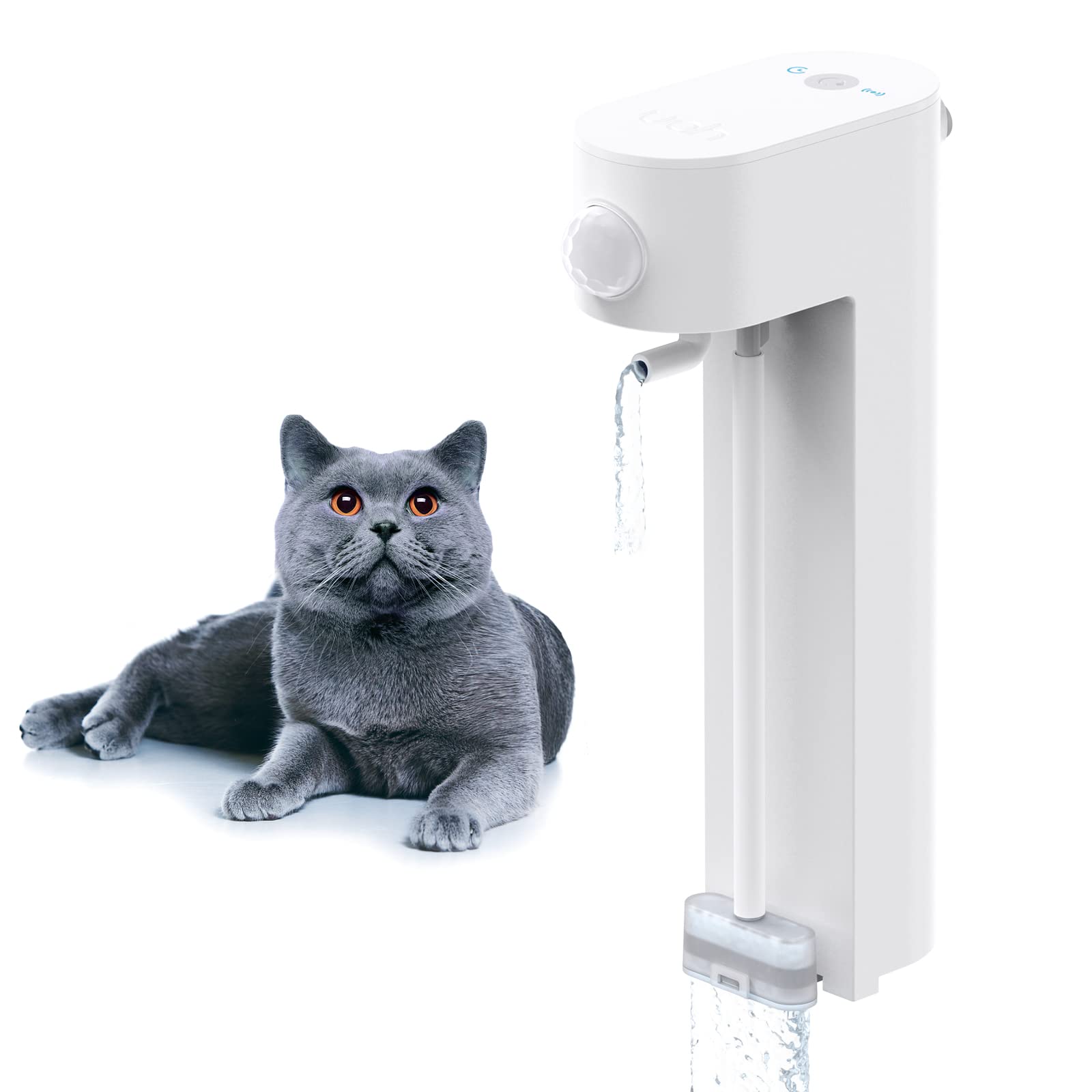 uahpet replacement pump wireless front view shows compact design for easy installation and quiet operation.