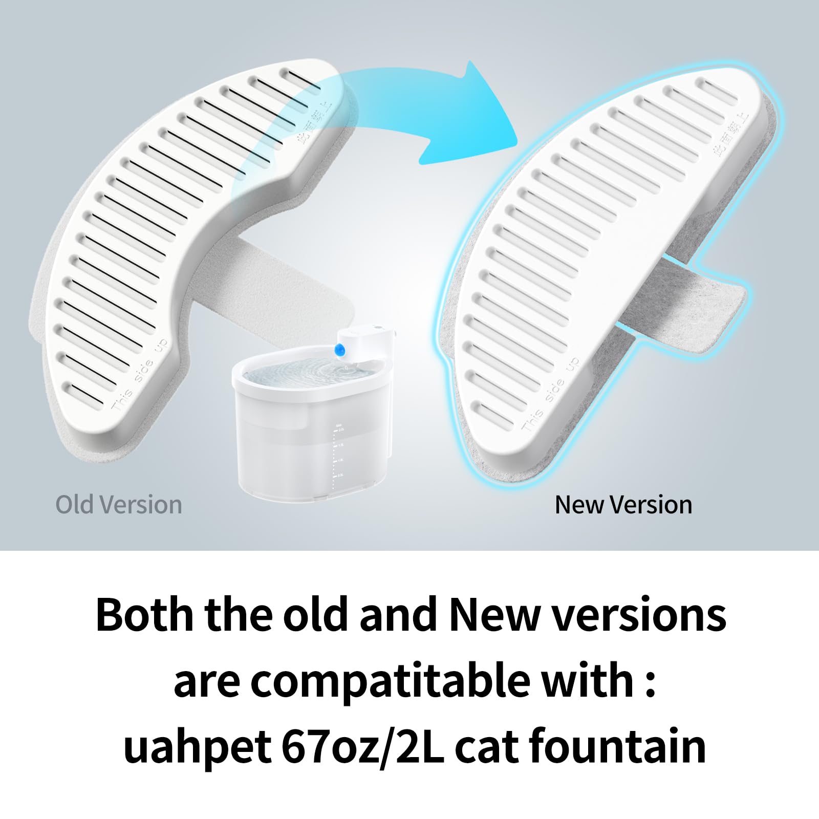 uahpet six-filter six-layer filtration helps reduce hair and metals for cleaner drinking water