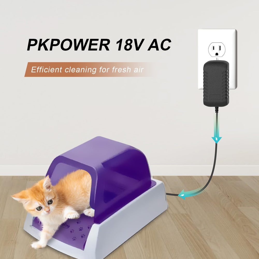 UAUSE shock-proof and heat-resistant charger keeps the litter area safer.