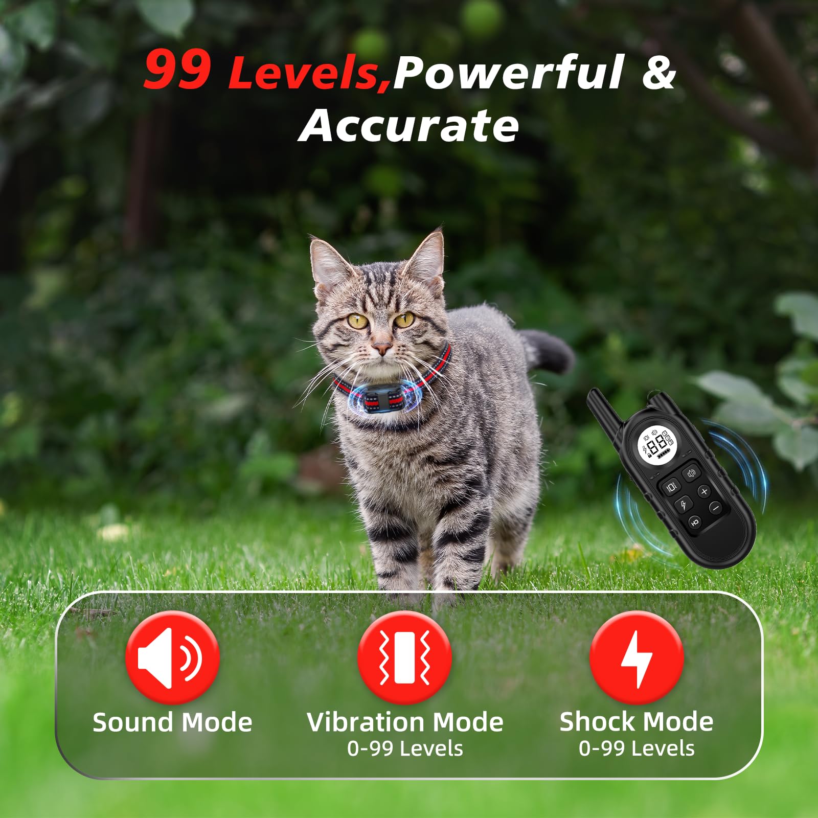 UbaNinva red remote training demonstrates multiple modes for gentle correction.