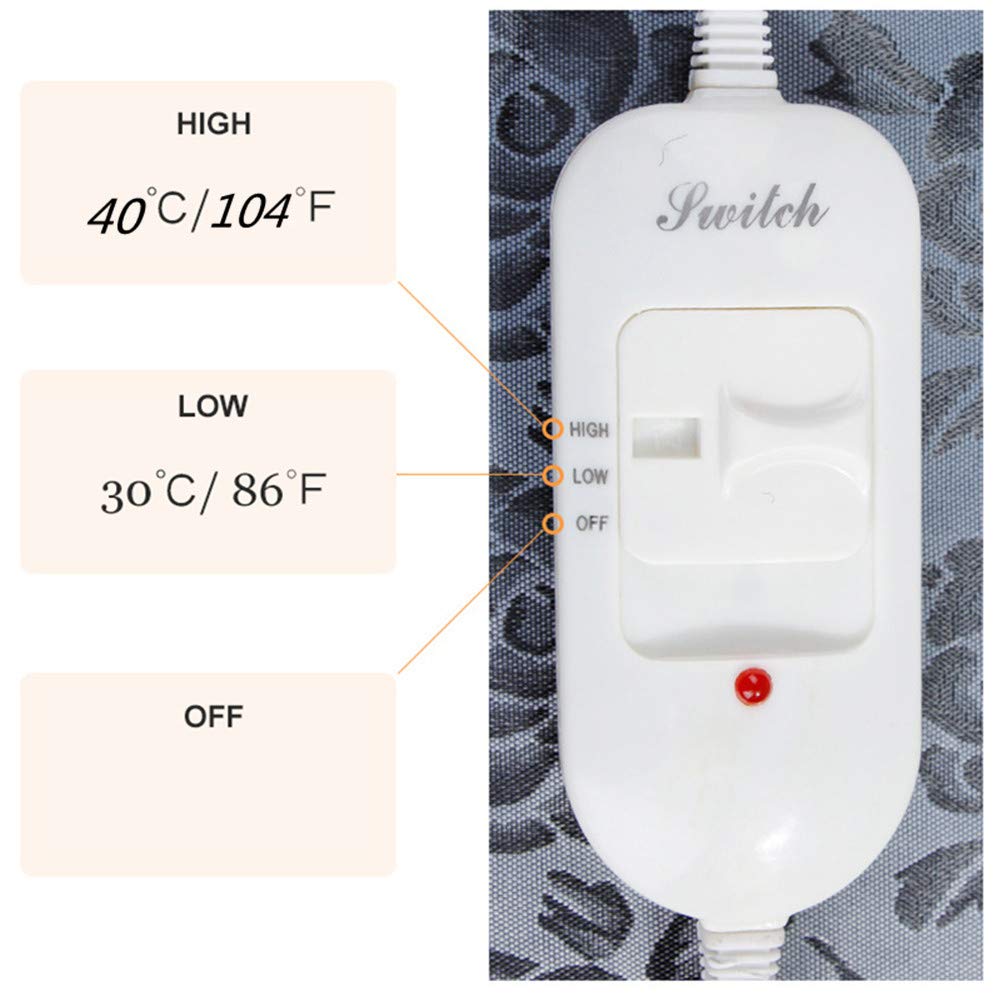 UBEI heating pad laid flat to provide even heat across bed