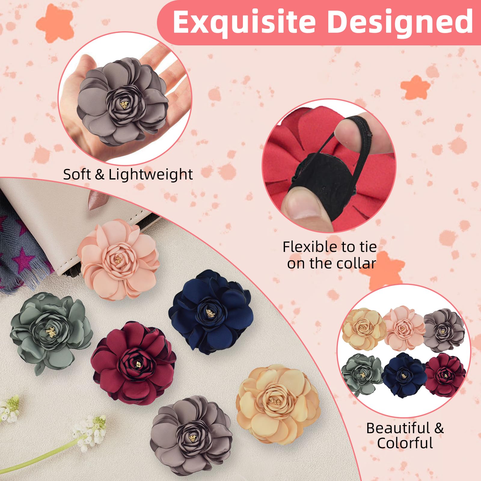 UBQUBQ flower charms enhance pet photos with a cute, elegant look.