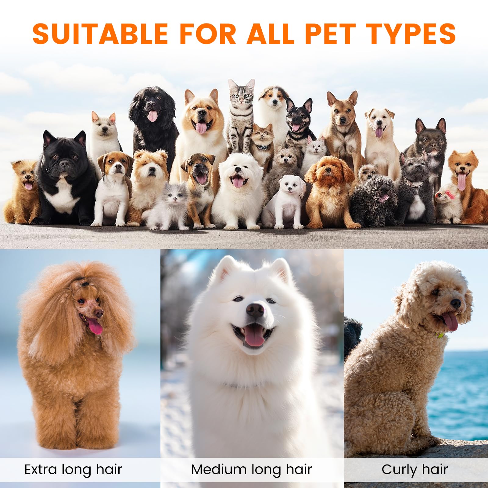 ubrobo detachable dust box for easy emptying after grooming sessions.