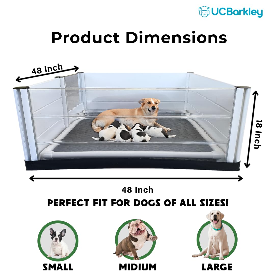 UC Barkley whelping box modular door system enables flexible access in tight spaces.