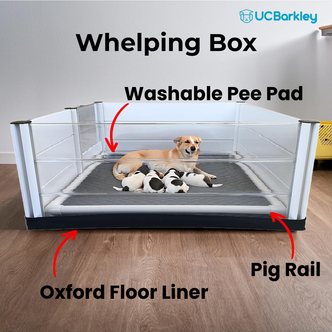 UC Barkley whelping box tool-free setup saves time for breeders.