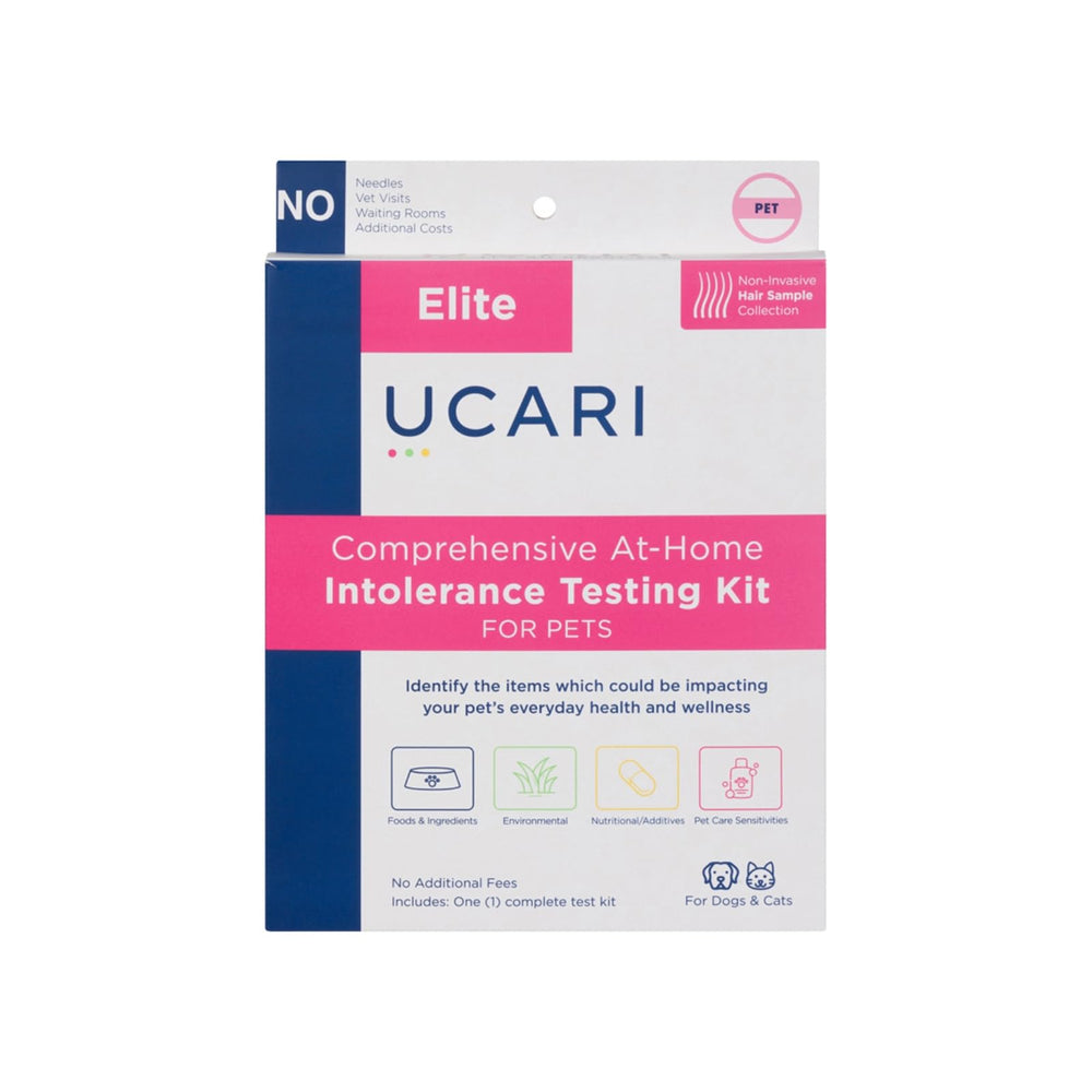 UCARI Pet Sensitivity Test kit for at-home sampling and fast insights.