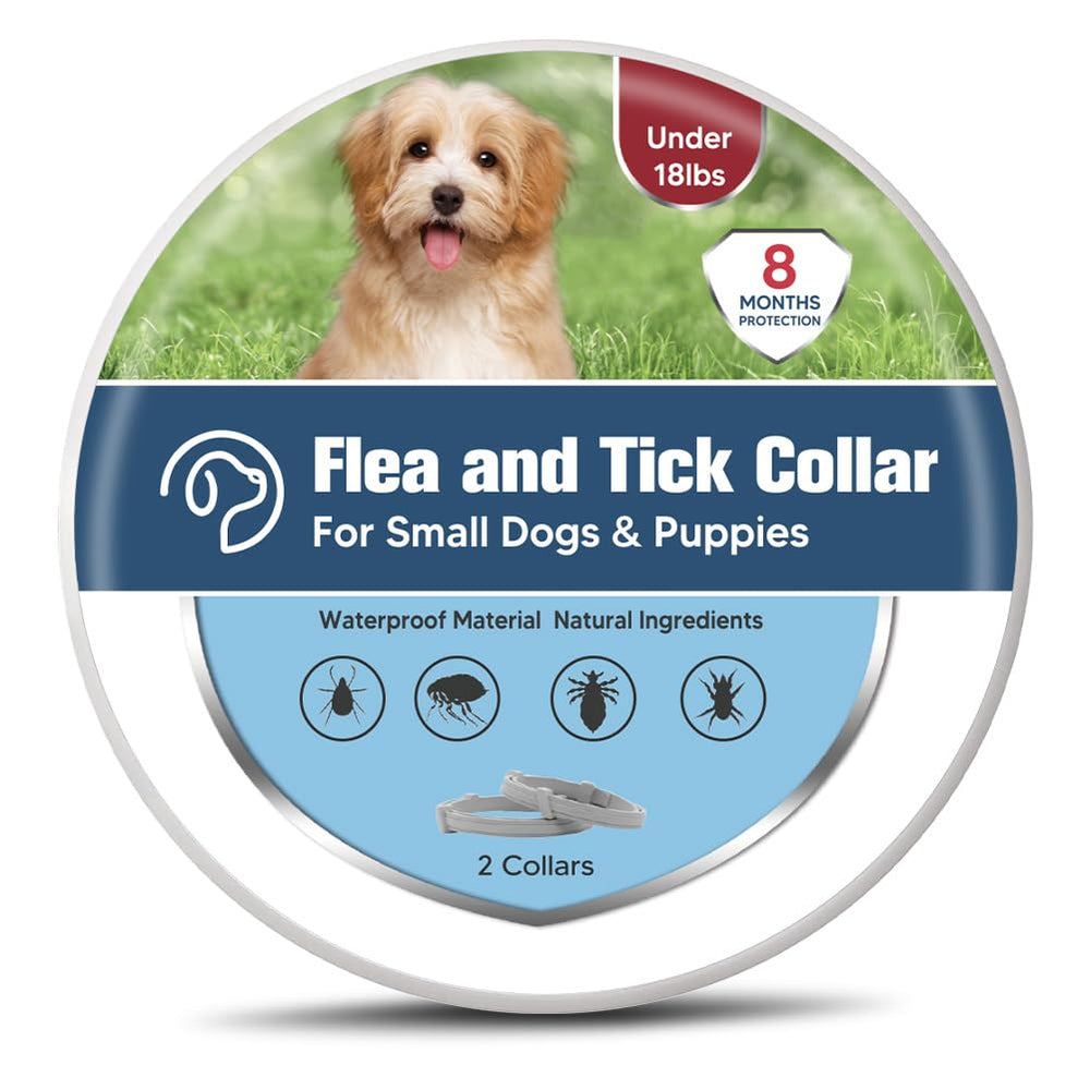 UDyoude small dog flea collar pack 2 on neck for everyday protection
