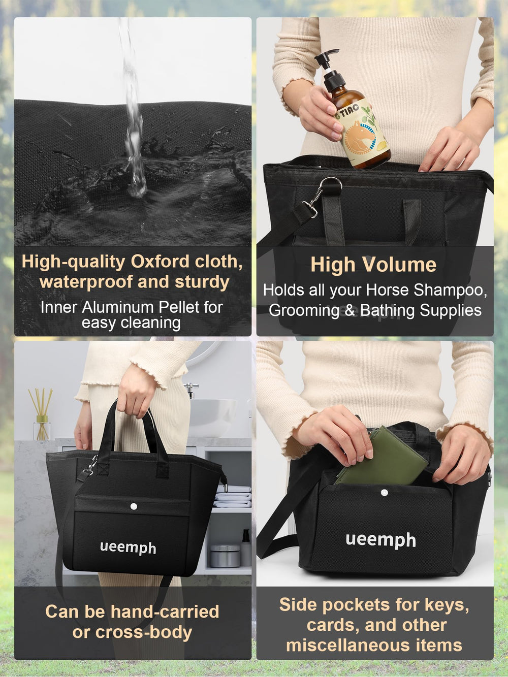 Ueemph sweat scraper removes moisture during grooming sessions