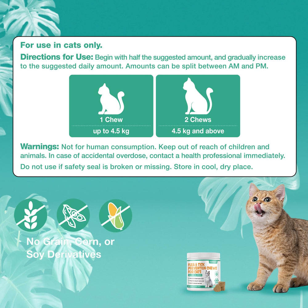 UEOWJET cat chews being fed—easy administration for picky eaters.