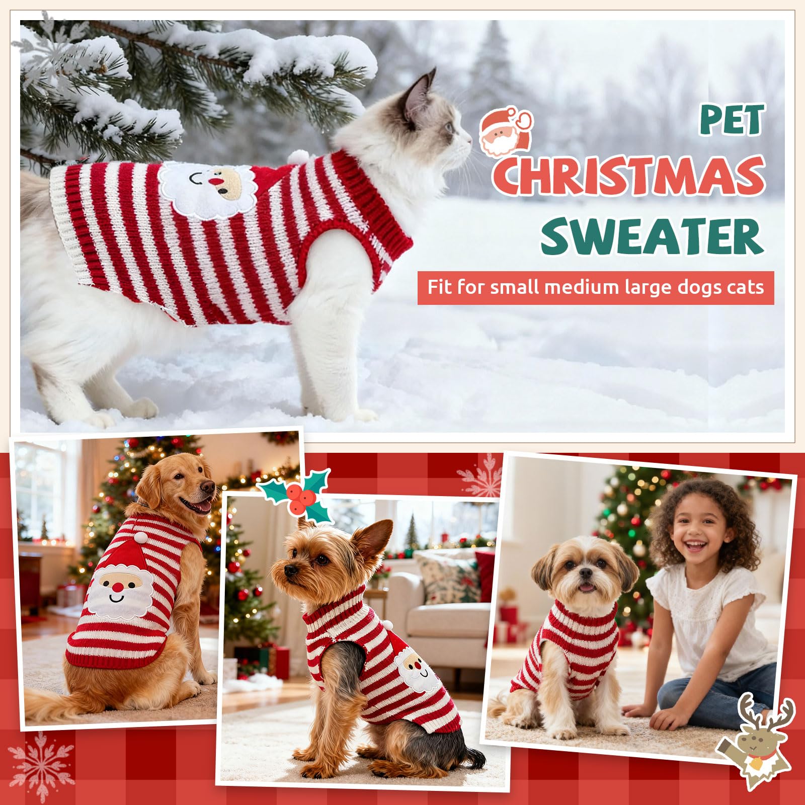 UETZLTB festive knit sweater provides cozy warmth during indoor lounging and outdoor strolls.
