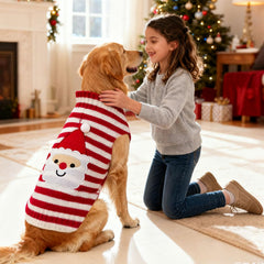 UETZLTB dog christmas sweater pullover turtleneck enables easy on/off for busy pets and owners.