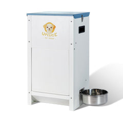 UFelice Dog Feeder 25lbs capacity shows ample storage for busy households.