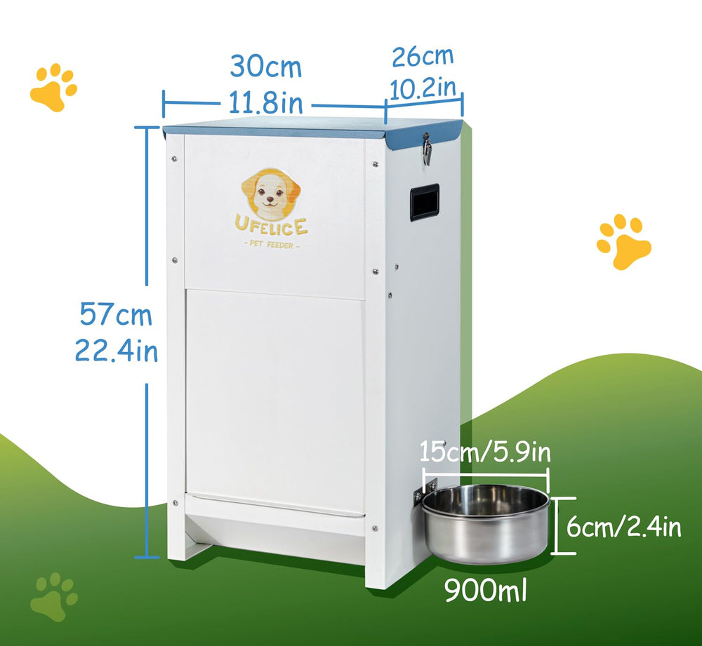 UFelice Dog Feeder water-resistant-material highlights rainproof and sunproof durability.