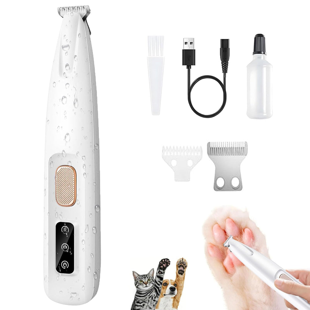 ugdurwp led-light dog paw trimmer illuminates precise grooming for small areas.