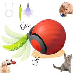 ugdurwp Speedy 2.0 tail cat ball for active indoor play and enrichment