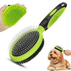 UGNEL double sided brush for shedding and bathing dogs and cats