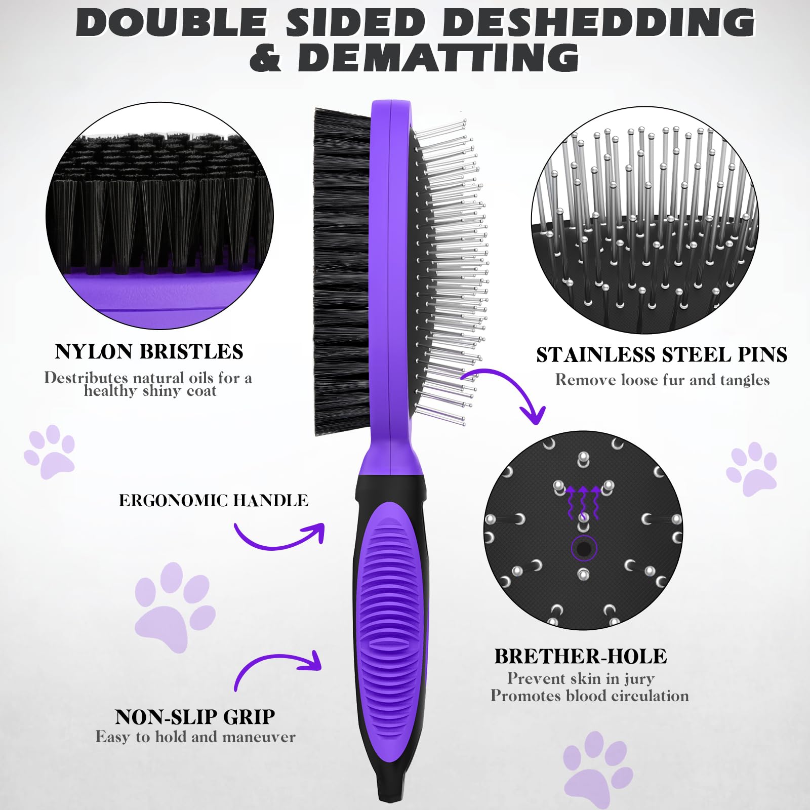 UGNEL mane & tail combs for horses for gentle detangling