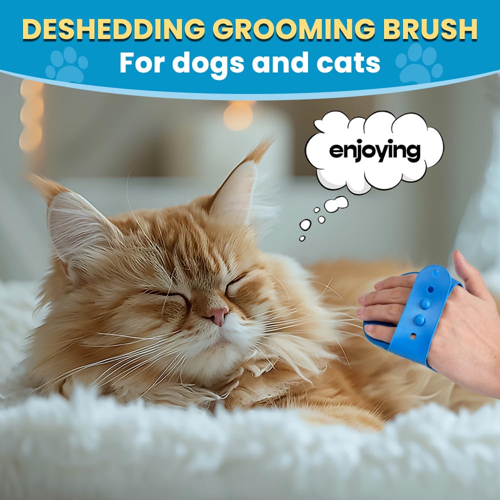 UGNEL dog brush with removable screen for quick hair removal