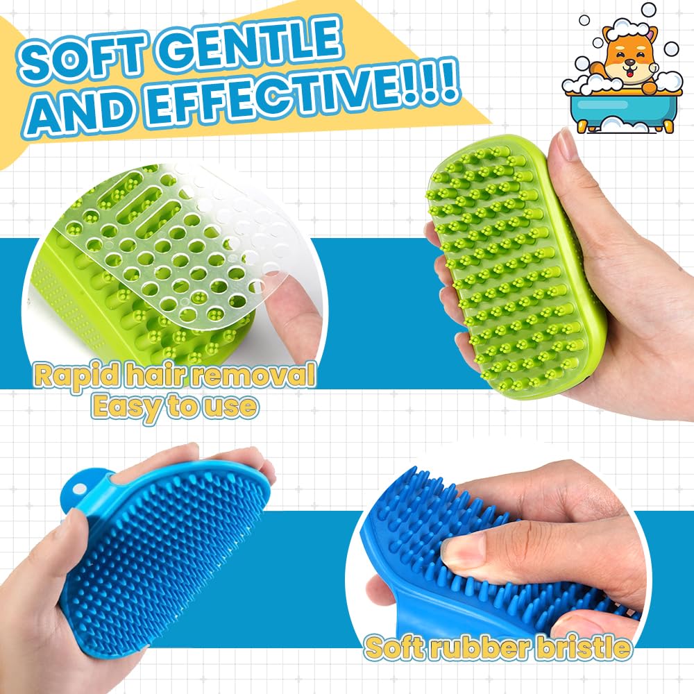 UGNEL brush suitable for wet or dry use during baths and grooming