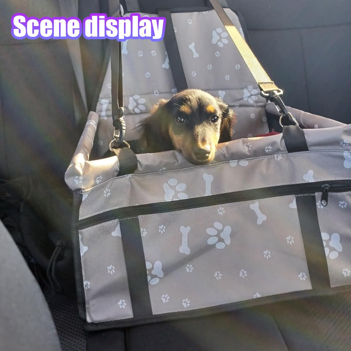 UHANBUT Pet Car Seat fits most vehicles for versatile travel