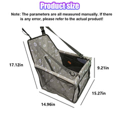 UHANBUT Pet Car Seat PVC support provides stable, wobble-free rides