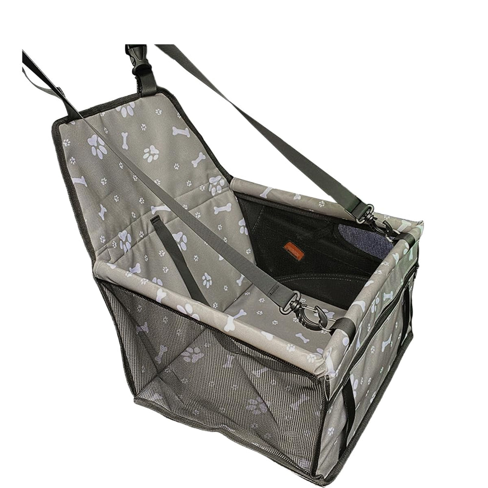UHANBUT Pet Car Seat gray with waterproof Oxford fabric for clean travels