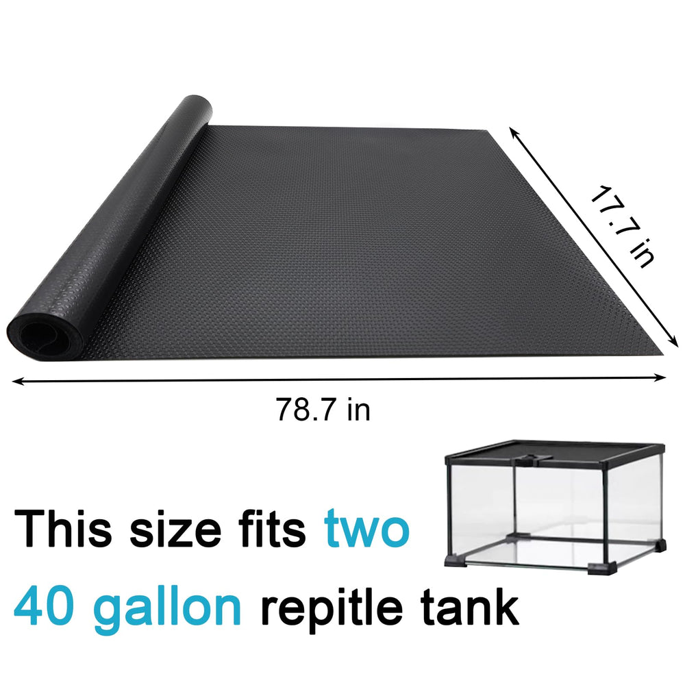 Uigidori reptile enclosure showing textured, non-slip mat under a snake