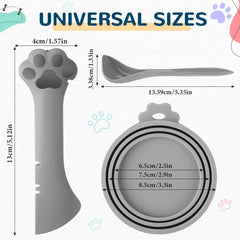 Uiifan silicone dog spoon duo for easy scooping of wet food.