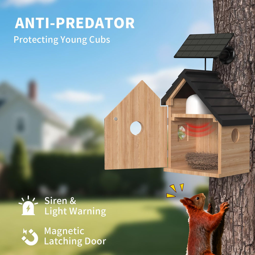 UIOOQ Bird House grooves aid fledgling learning to fly.