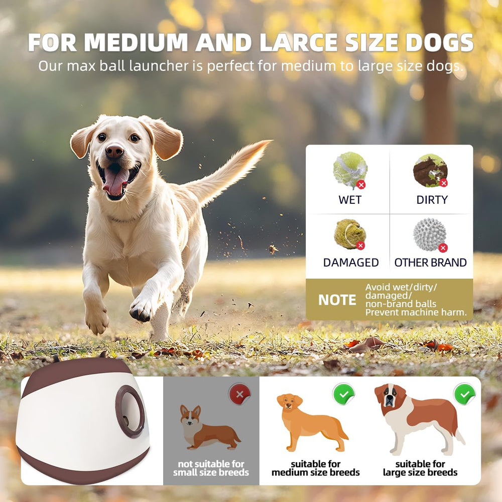 UJQW AutoDog Ball Launcher battery indicator for real-time power info during long sessions.