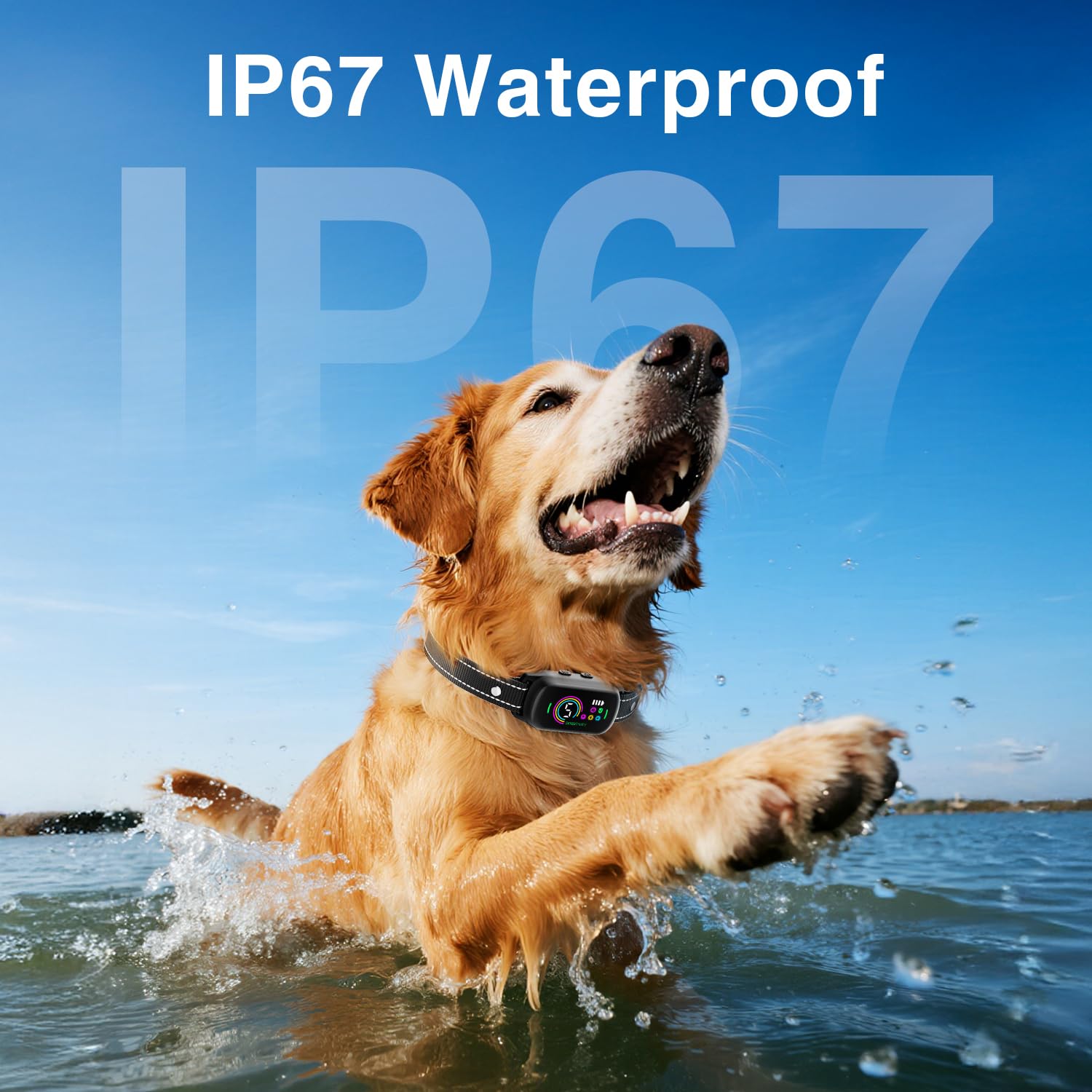 UJYOIIY bark collar AI recognition detects barking to reduce false triggers