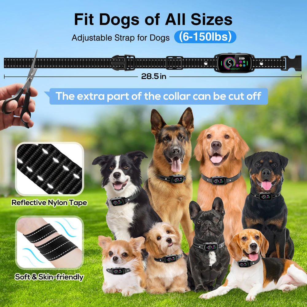 UJYOIIY bark collar auto pause protection stops after seven corrections