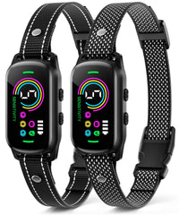 UJYOIIY bark collar pack back view showing adjustable fit for all dogs