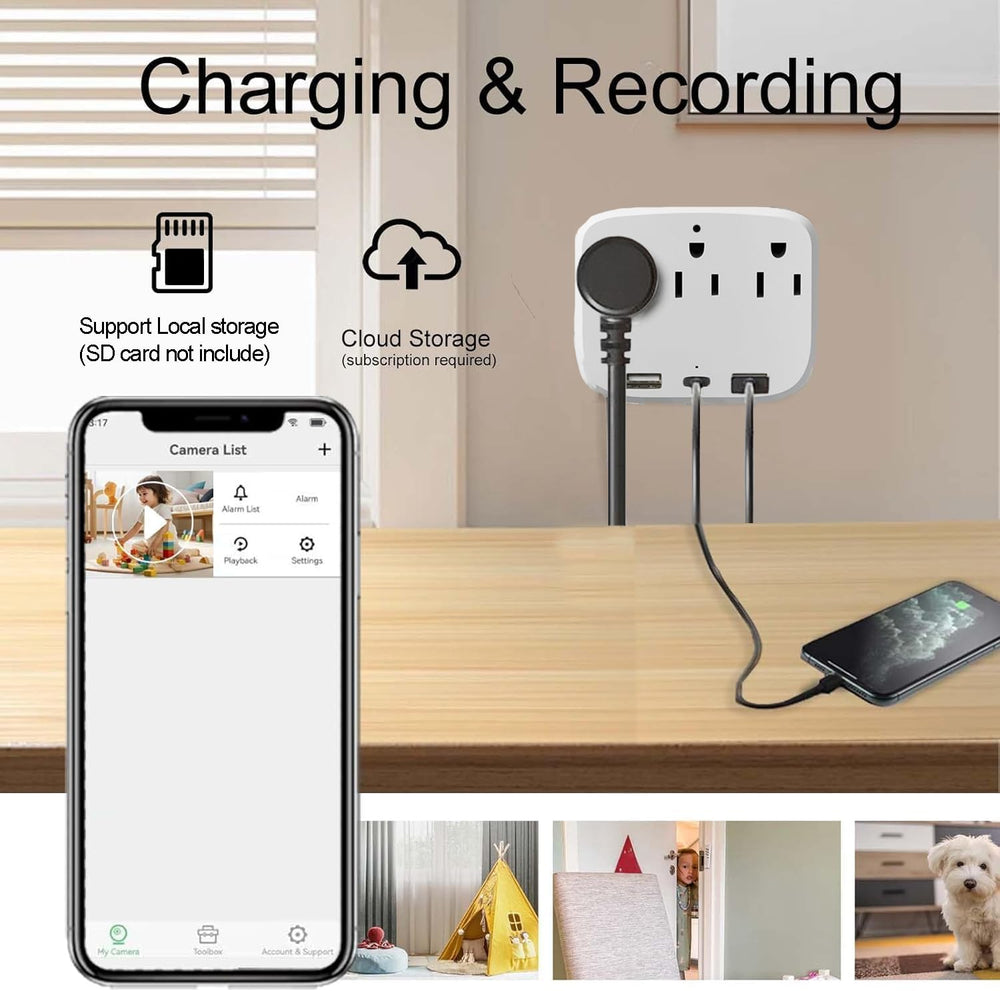 ULar outlet camera captures pet motion for real-time alerts