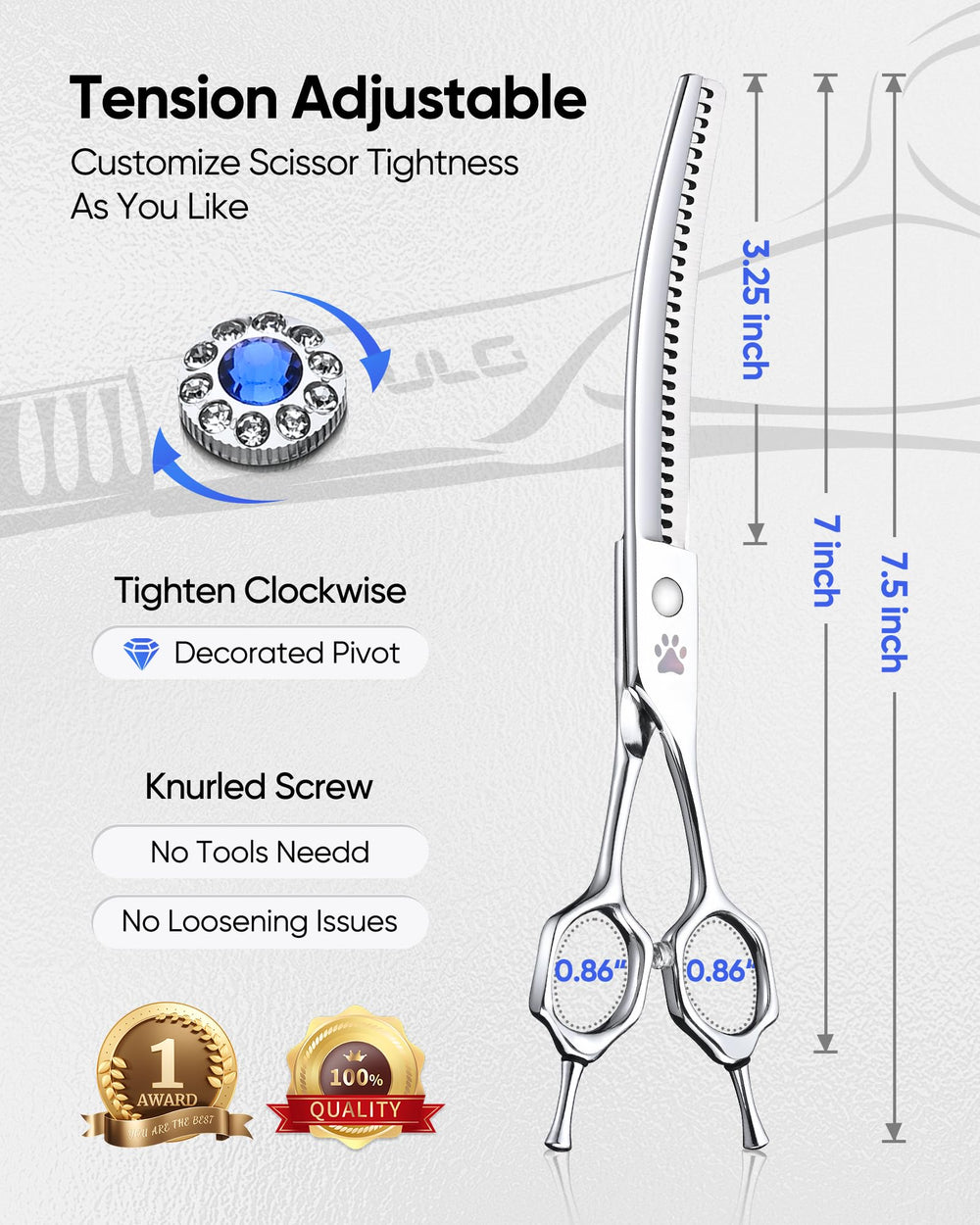 ULG silencer pad reduces noise for calmer grooming sessions