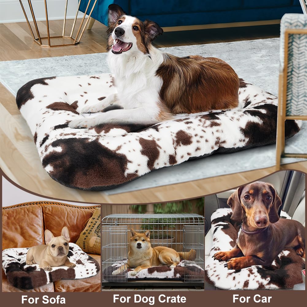 ULIGOTA angora yarn dog bed soft surface for night-time comfort