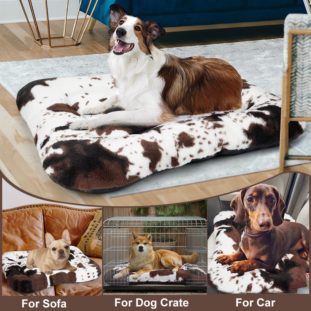 ULIGOTA angora yarn dog bed soft surface for night-time comfort