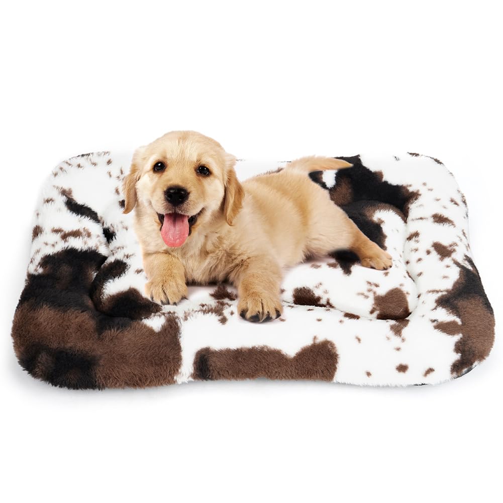 ULIGOTA dog bed crate pad soft fluffy surface for cozy resting