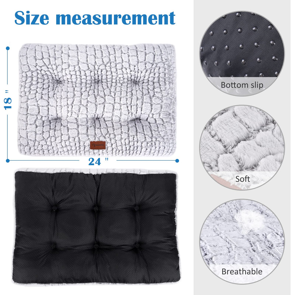 ULIGOTA dog bed waterproof-bottom protects crate floors from spills and accidents.