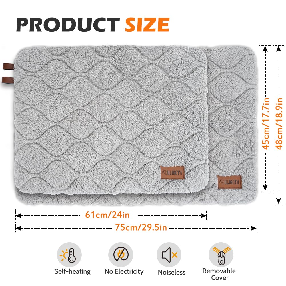 ULIGOTA soft sherpa sleep surface offers snuggly comfort for cat naps on cold days.